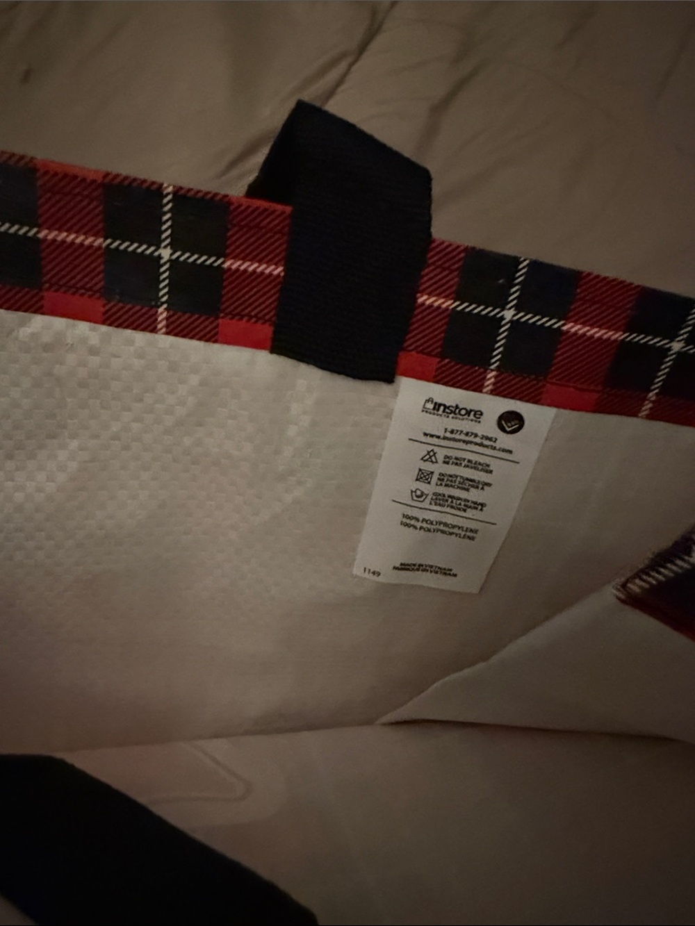 Canadian Tire Plaid Shopping Bag - Picture 3 of 3